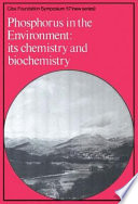 Phosphorus in the environment its chemistry and biochemistry.