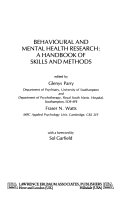 Behavioural and mental health research : a handbook of skills and methods.