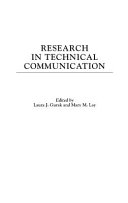 Research in technical communication /