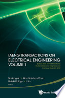 IAENG transactions on electrical engineering special issue of the International Multiconference of Engineers and Computer Scientists 2012 /