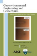 Geoenvironmental engineering and geotechnics progress in modeling and applications : proceedings of sessions of GeoShanghai 2010, June 3-5, 2010, Shanghai, China /