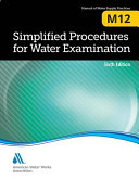 Simplified procedures for water examination /