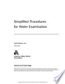 Simplified procedures for water examination