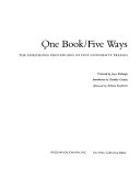 One book/five ways : the publishing procedures of five university presses.