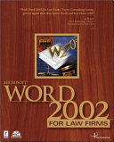 Microsoft Word 2002 for law firms