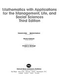 Mathematics with applications for the management, life, and social sciences /