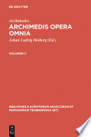 Archimedes opera omnia cvm commentariis evtocii. Vol. II /