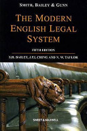 Smith, Bailey and Gunn on The modern English legal system /