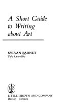 A short guide to writing about art /