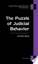 The puzzle of judicial behavior