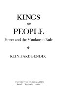 Kings or people : power and the mandate to rule /
