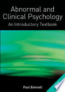 Abnormal and clinical psychology an introductory textbook /