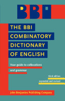 The BBI combinatory dictionary of English
