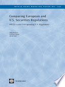 Comparing European and U.S. securities regulations MiFID versus corresponding U.S. regulations /