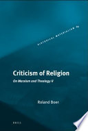 Criticism of religion on Marxism and theology, II /