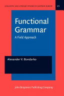 Functional grammar a field approach /