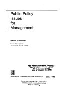 Public policy for management /