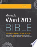 Microsoft Word 2013 bible