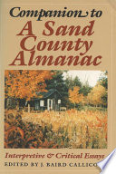 Companion to A Sand County almanac interpretive & critical essays /