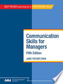 Communication skills for managers