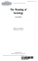 The meaning of sociology /