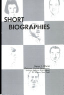 Modern short biographies /