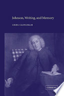 Johnson, writing, and memory