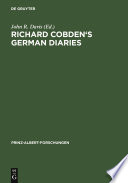 Richard Cobden's German diaries