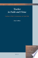 Teacher in faith and virtue Lanfranc of Bec's commentary on Saint Paul /
