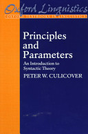 Principles and parameters : an introduction to syntactic theory /
