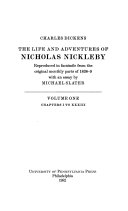 The life and adventures of Nicholas Nickleby /