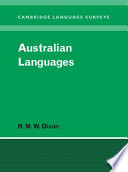 Australian languages their nature and development /