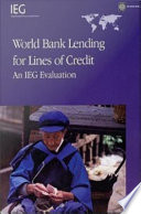 World Bank lending for lines of credit an IEG evaluation /
