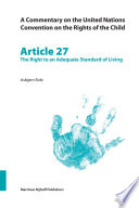 Article 27 the right to an adequate standard of living /