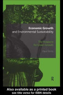 Economic growth human welfare and environmental sustainability the prospects for green growth /