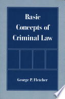 Basic concepts of criminal law