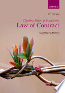 Cheshire, Fifoot, and Furmston's Law of contract /