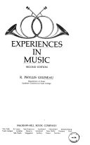 Experiences in music /