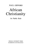 African christianity : its public role /