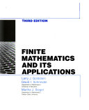 Finite mathematics and its applications /
