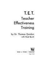 T.E.T., teacher effectiveness training /