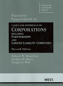 Statutory supplement to Cases and materials on corporations, including partnerships and limited liability companies /