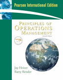 Principles of operations management /