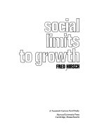 Social limits to growth /