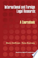 International and foreign legal research a coursebook /