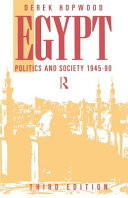 Egypt, politics and society, 1945-1990