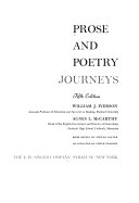 Prose and poetry journeys /