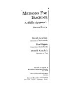Methods for teaching : a skills approach /