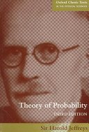 Theory of probability /
