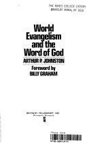 World evangelism and the word of God/